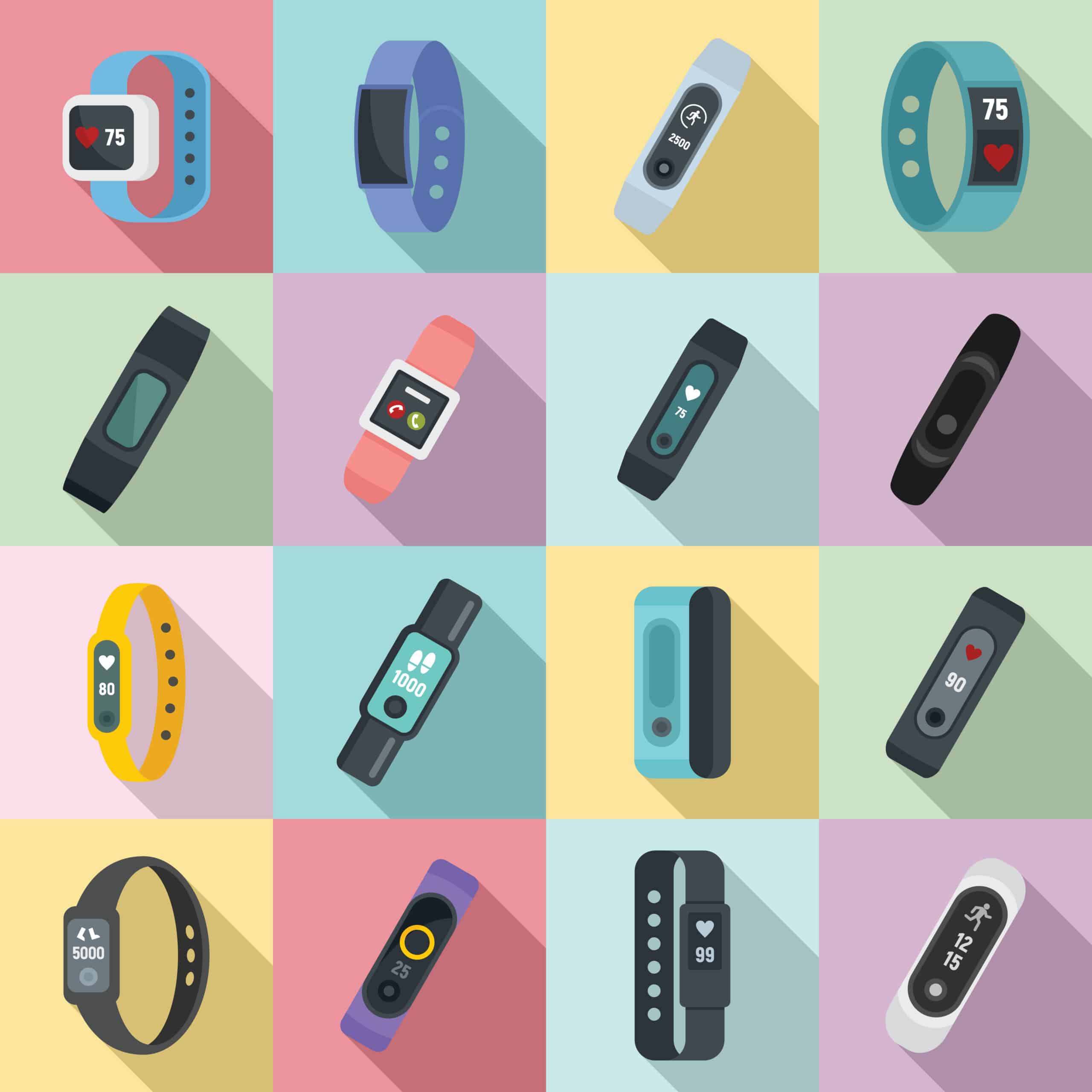 mixed images health tracking devices
