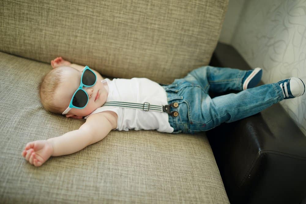 cute boy in sunglasses