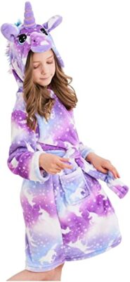 Doctor Unicorn Soft Hooded Bathrobe