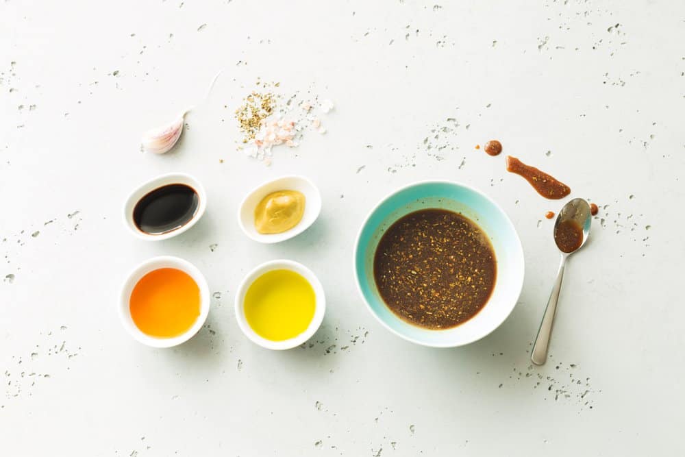 ingredients for salad dressing