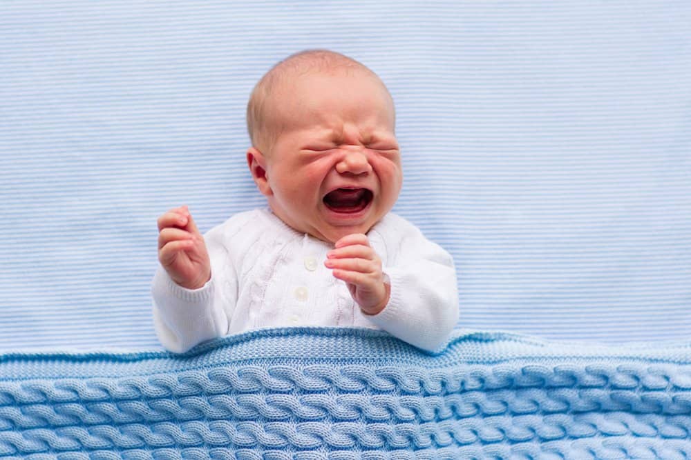 newborn baby crying