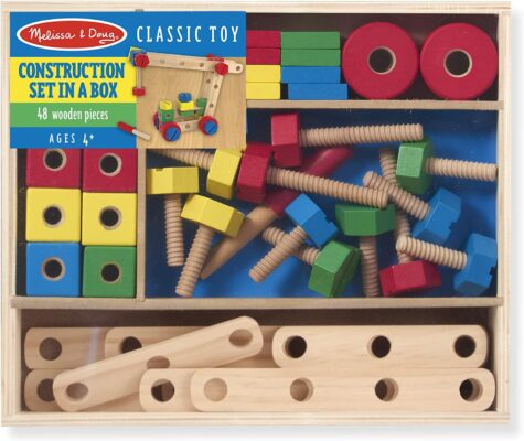 Melissa & Doug Wooden Construction Building Set