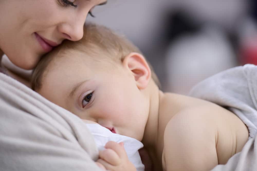 mother breastfeeding baby