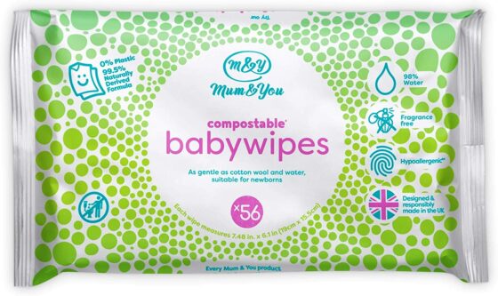 Mum & You Compostable Plastic-Free Baby Wipes