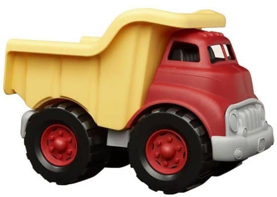 Green Toys Dump Truck in Yellow and Red