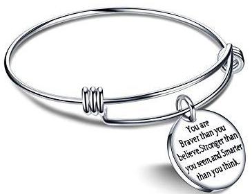 Inspirational Expandable Bangle Bracelet