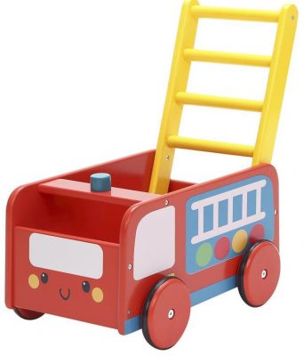 Labebe Baby Walker with Wheel, Red Fire Truck Walker