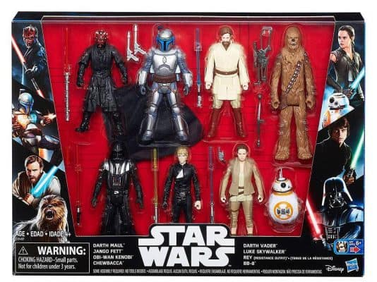 Star Wars Saga Action Figure 8 Pack with Darth Maul