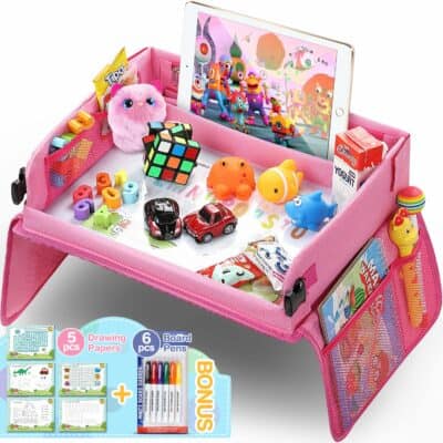 Tomser Kids Pink Travel Tray