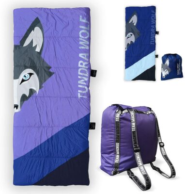 Tundra Wolf Kids Sleeping Bag